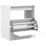 Shoe Cabinet White 60x42x69 cm Engineered Wood 839980