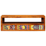 Wall-mounted TV Cabinet Multicolour 90x30x30 Solid Wood Acacia 4016504
