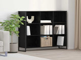 Book Cabinet Black Oak 99.5 x 30 x 108.5 cm Engineered Wood 886522