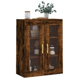 Wall Mounted Cabinet Smoked Oak 69.5x34x90 cm 828473