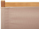 Folding Garden Chairs 4 pcs Taupe Fabric and Solid Wood 3214643