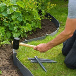 ZNTS Nature Garden Border Edging 15cmx40m 3mm Grey 442631