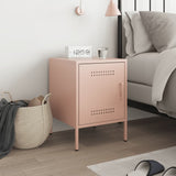 Bedside Cabinet Pink 36x39x50.5 cm Steel 842912