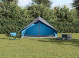Family Tent with Roof Blue and Grey 220 x 220 x 184 cm 4100674
