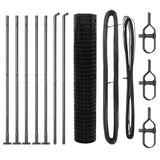 Welded Wire Fence with Concrete Base 10 x 1.6 m 3350898