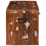 Storage Box with Storage with Door Brown Solid Mango Wood 4104568