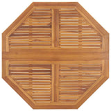 Outdoor Dining Set Teak Brown Solid teak wood Compact Foldable 3096573