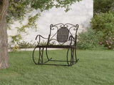 Rocking Bench Black Steel Standard Rocking Bench Rectangular 318830