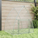 Rabbit Hutch Silver 105x100x120 cm Galvanised Steel 3281527
