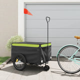 Bike Trailer Black and Green 45 kg Iron 94116
