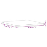 Table Top 80x80x4 cm Square Solid Wood Beech 355982