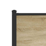 Metal Bed Frame without Mattress Sonoma Oak 160x200 cm 3301400
