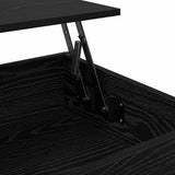 Coffee Table Black Oak 70 x 50 x 50 cm Engineered Wood 883040