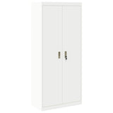 Storage Cabinet White 80 x 40 x180 cm Steel 3406189