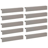 Garden Cover Profile 10 pcs 100 x 10 x 15 cm Weathering Steel 8012919