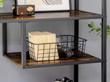 Industrial Bookcase Shelf, 6 Tier Metal Shelving, Storage Shelves for Living Room, Home Office, T3398P343097