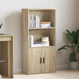 Bookcase Sonoma Oak 60x24x120 cm Engineered Wood 860420