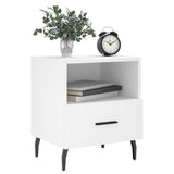 Bedside Cabinets 2 pcs White 40x35x47.5 cm Engineered Wood 827469