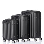 ZNTS 3 Pcs Suitcase Lightweight ABS Carry-on Hand Luggage 4 Spinner Wheels Trolley Case 09724238