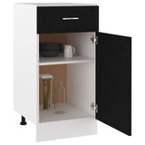 Drawer Bottom Cabinet Black Engineered Wood Medium 801213