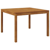 Garden Dining Set 5 pcs Black Solid Acacia Wood 3365532