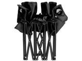 Portable Outdoor 2-Seat Folding Chair with Removable Sun Umbrella Black 57458005