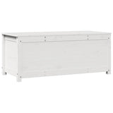Storage Box White 110x50x45.5 cm Solid Wood Pine 823540