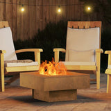 Fire Pit Brown 60 x 60 x 30 cm Weathering Steel 858955