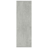 Book Cabinet/Sideboard Concrete Grey 50x25x80 cm Engineered Wood 800166