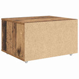 Drawer Cabinet with Wheel Old Wood 55 x 45 x 31 cm 869312