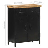 Sideboard 60x30x76 cm Rough Mango Wood 320663