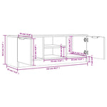 TV Cabinet Sonoma Oak 102x35x36.5 cm Engineered Wood 811514