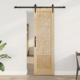 Sliding Door ORKDAL Brown 61 x 198.5 cm Solid Pine Wood 3333772