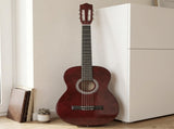 39 Inch Round Barrel Basswood Classical Folk Guitar including gig bag, spare strings, picks, 54873575