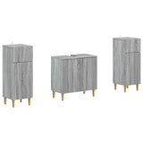 2 Piece Bathroom Cabinet Set ARNHEM Grey Sonoma Engineered Wood 3418014