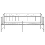 Sofa Bed Frame Grey Powder-coated metal 90x200 cm 324778