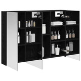Bathroom Mirror Cabinet Black Oak 100 x 14.5 x 70 cm 889120