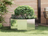 Planter Silver 90 x 90 x 50 cm Stainless Steel 883756