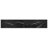 TV Cabinet Black Marble 220x40x40.5 cm Tempered Glass 331733