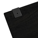 5 Piece Bathroom Furniture Set Black Engineered Wood 242563