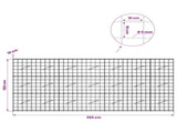 Gabion with 5 mm Wire and 10x10 cm Mesh 350x10x150 cm 3464953