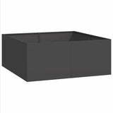 Planter Black 100x100x40 cm Steel 860815