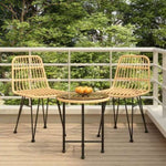 ZNTS 3 Piece Garden Dining Set Poly Rattan 3157831