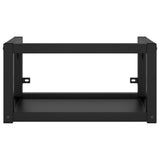 Wall-mounted Bathroom Washbasin Frame Black 40x38x31 cm Iron 338493