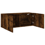 TV Cabinet Wall-mounted Smoked Oak 100x30x41 cm 836970
