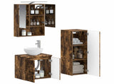 Bathroom Furniture Set 4 pcs Smoked Oak 3407419
