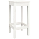 7 Piece Bar Set White Solid Wood Pine 3124708