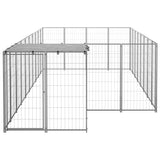 Dog Kennel Silver 10.89 m Steel 3082210