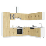 ZNTS 14 Piece Kitchen Cabinet Set Kalmar Sonoma Oak Engineered Wood 3314974