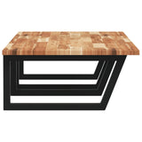 Basin Shelf Wall Mounted Steel and Solid Wood Acacia 3302935